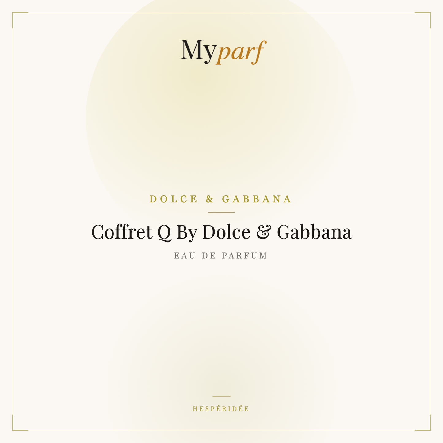 COFFRET Q BY DOLCE & GABBANA