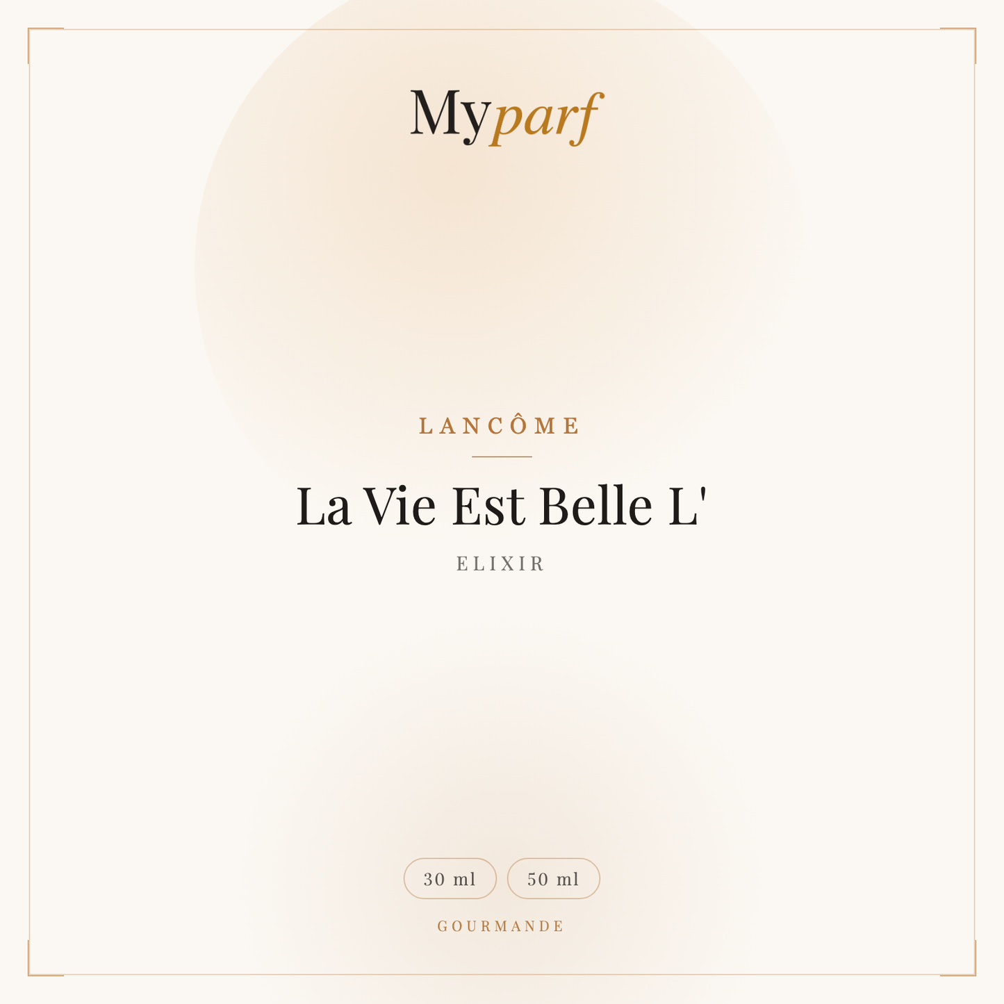 LA VIE EST BELLE L'ELIXIR