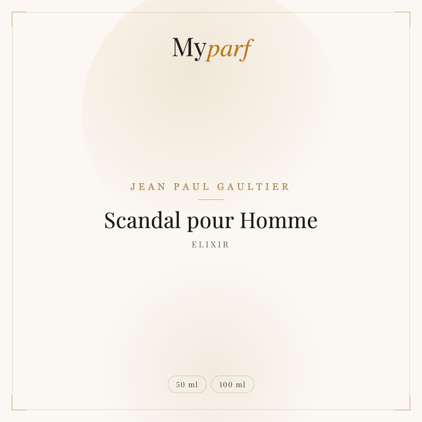 SCANDAL POUR HOMME ELIXIR