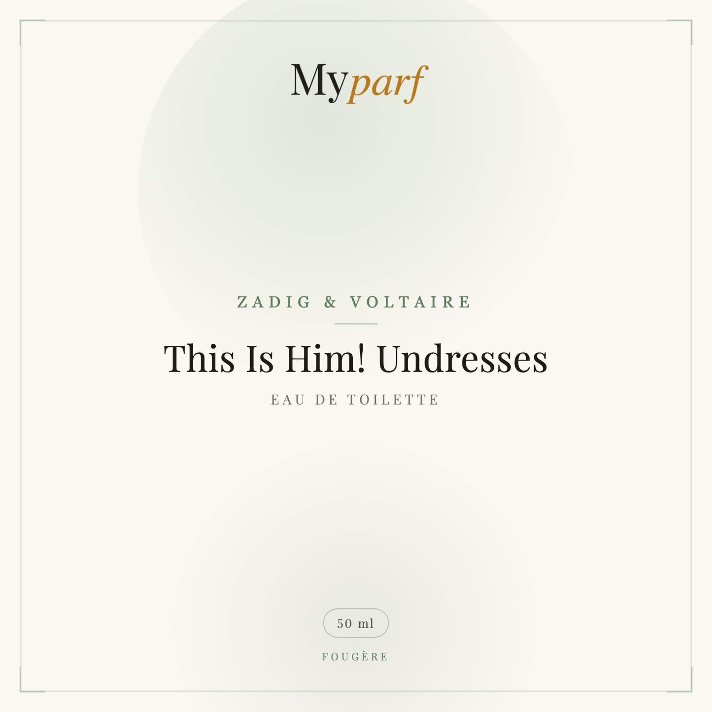 THIS IS HIM! UNDRESSES EDT