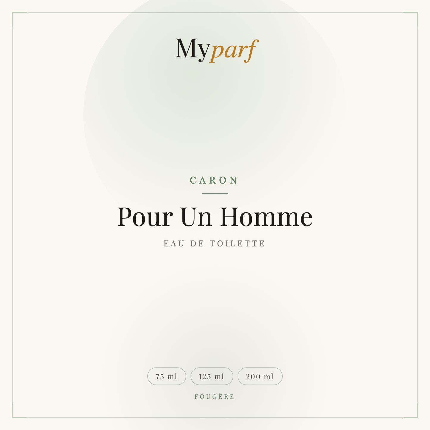 POUR UN HOMME
