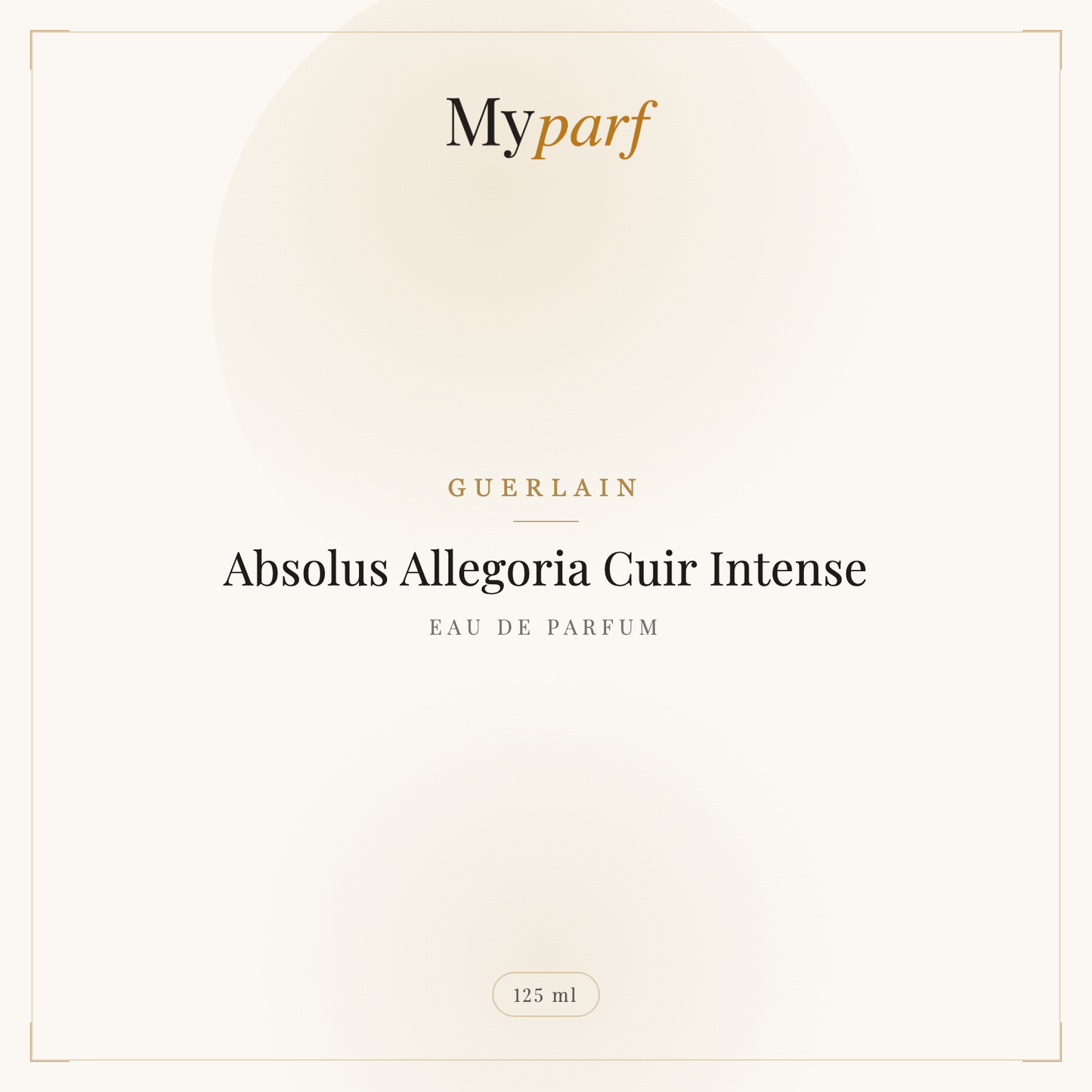 ABSOLUS ALLEGORIA CUIR INTENSE EAU DE PARFUM