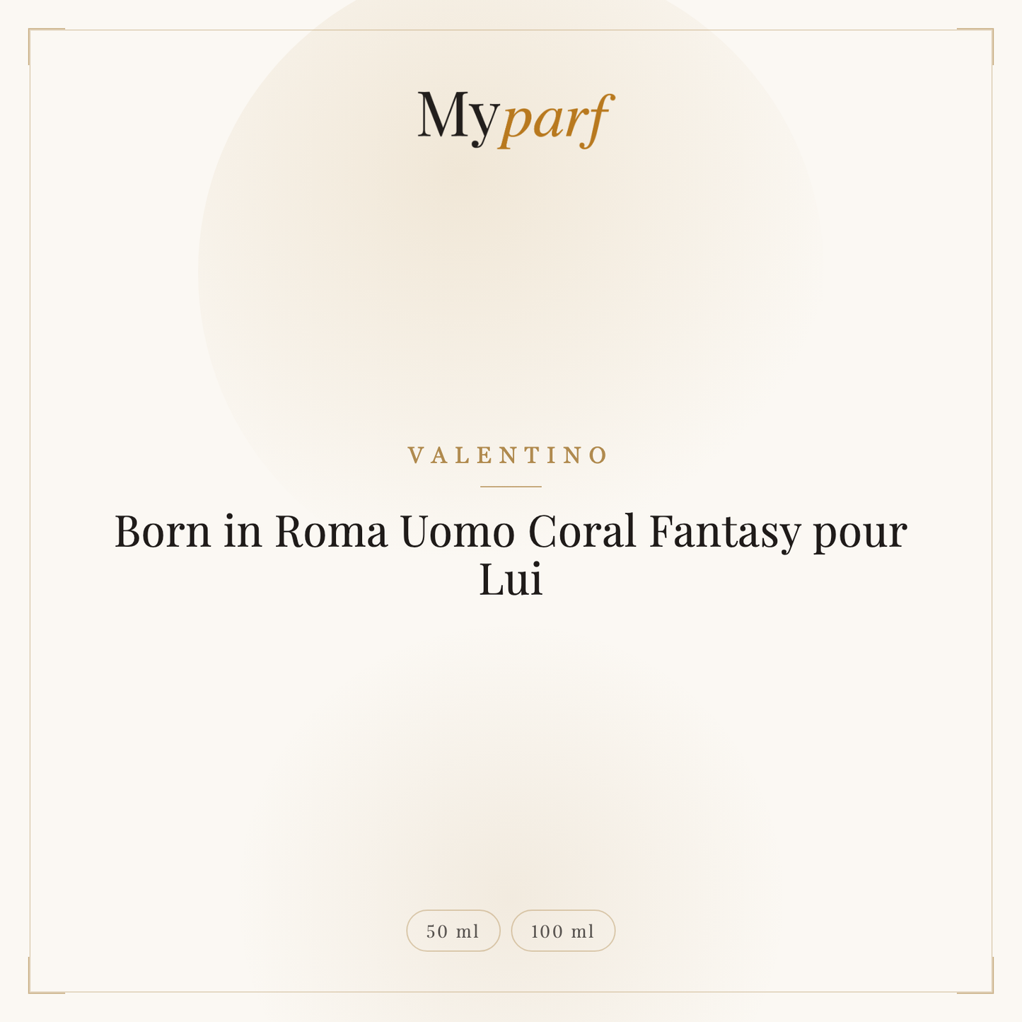 BORN IN ROMA UOMO CORAL FANTASY POUR LUI