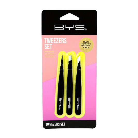 BYS Tweezers Set 3PK