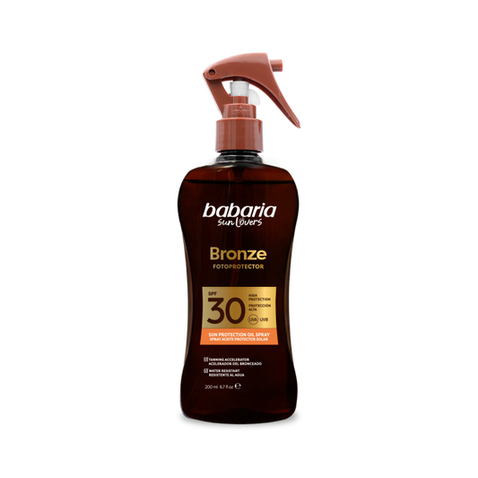 Babaria Bronze Spray Huile Solaire Protectrice SPF 30