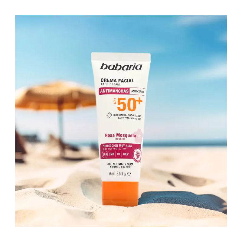 Babaria Crème Protectrice Solaire Visage SPF 50+