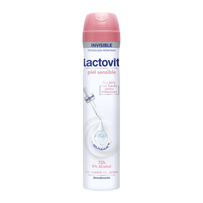 Lactovit Déodorant Spray Piel Sensible Invisible