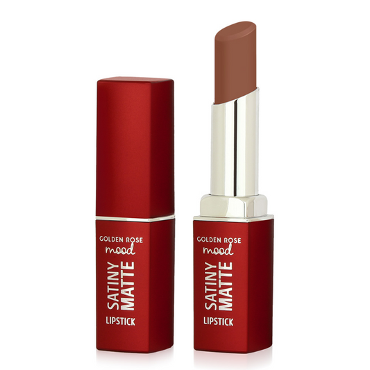 Golden Rose Mood Satiny Matte Lipstick – 01 Bare Nude