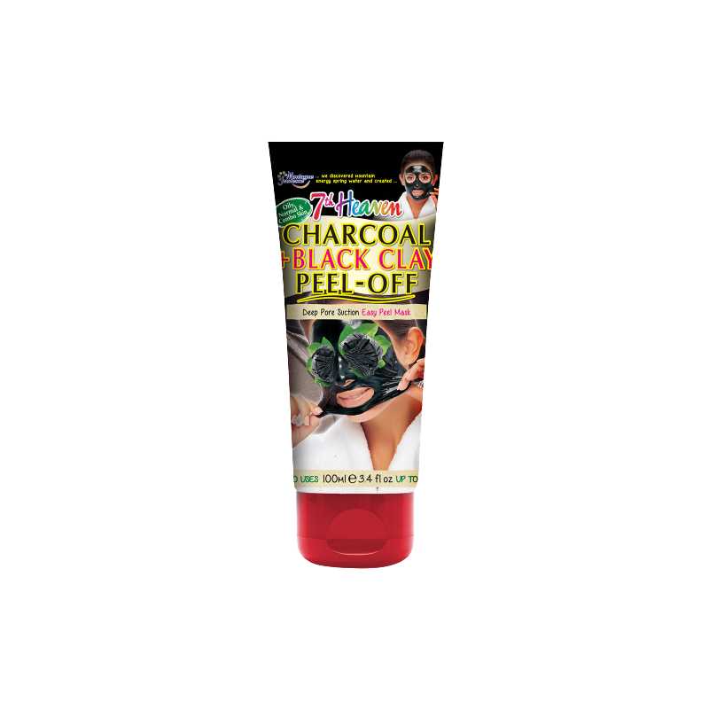 7th Heaven Charcoal + Black Clay Peel-Off Mask en Tube
