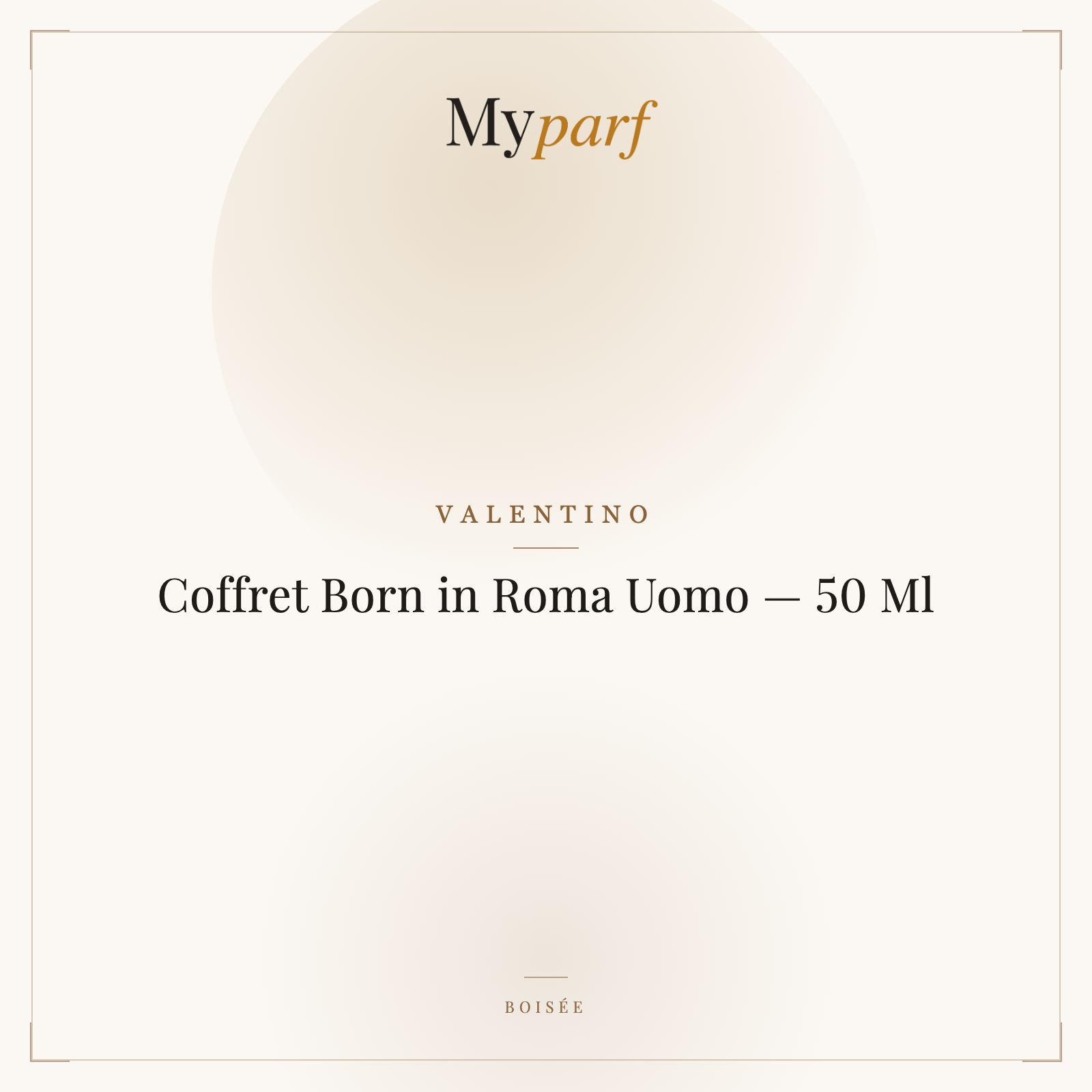 COFFRET BORN IN ROMA UOMO