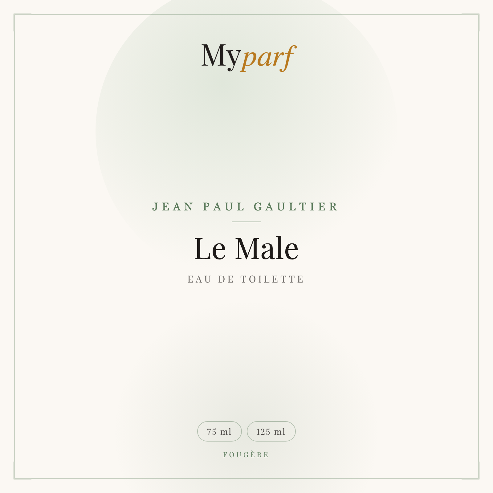 LE MALE EAU DE TOILETTE