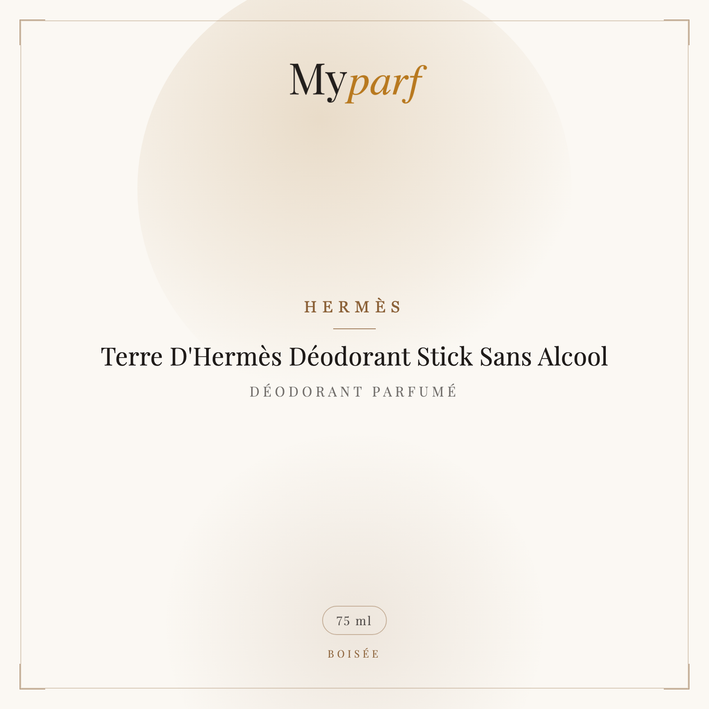 TERRE D'HERMÈS DÉODORANT STICK SANS ALCOOL