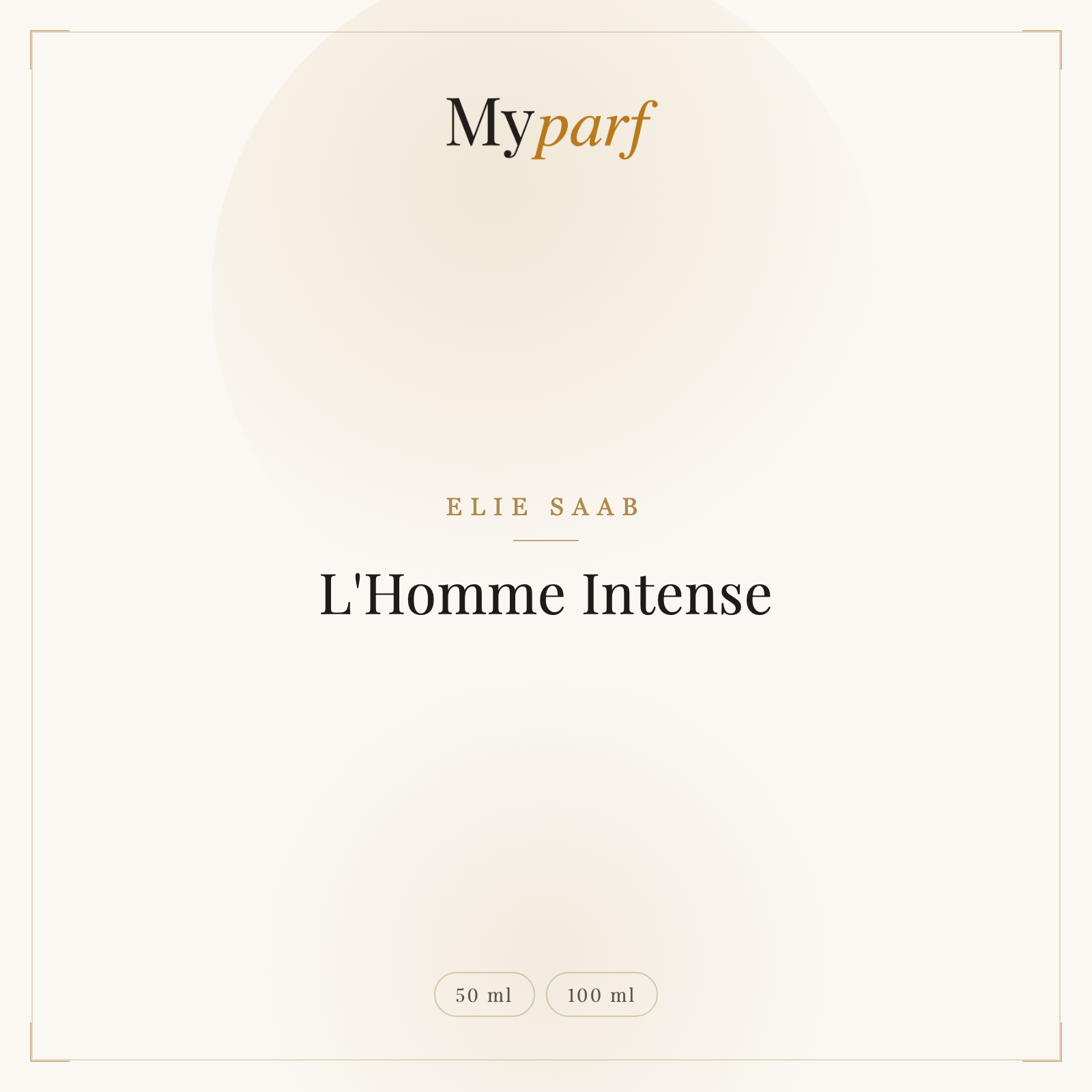 L'HOMME INTENSE