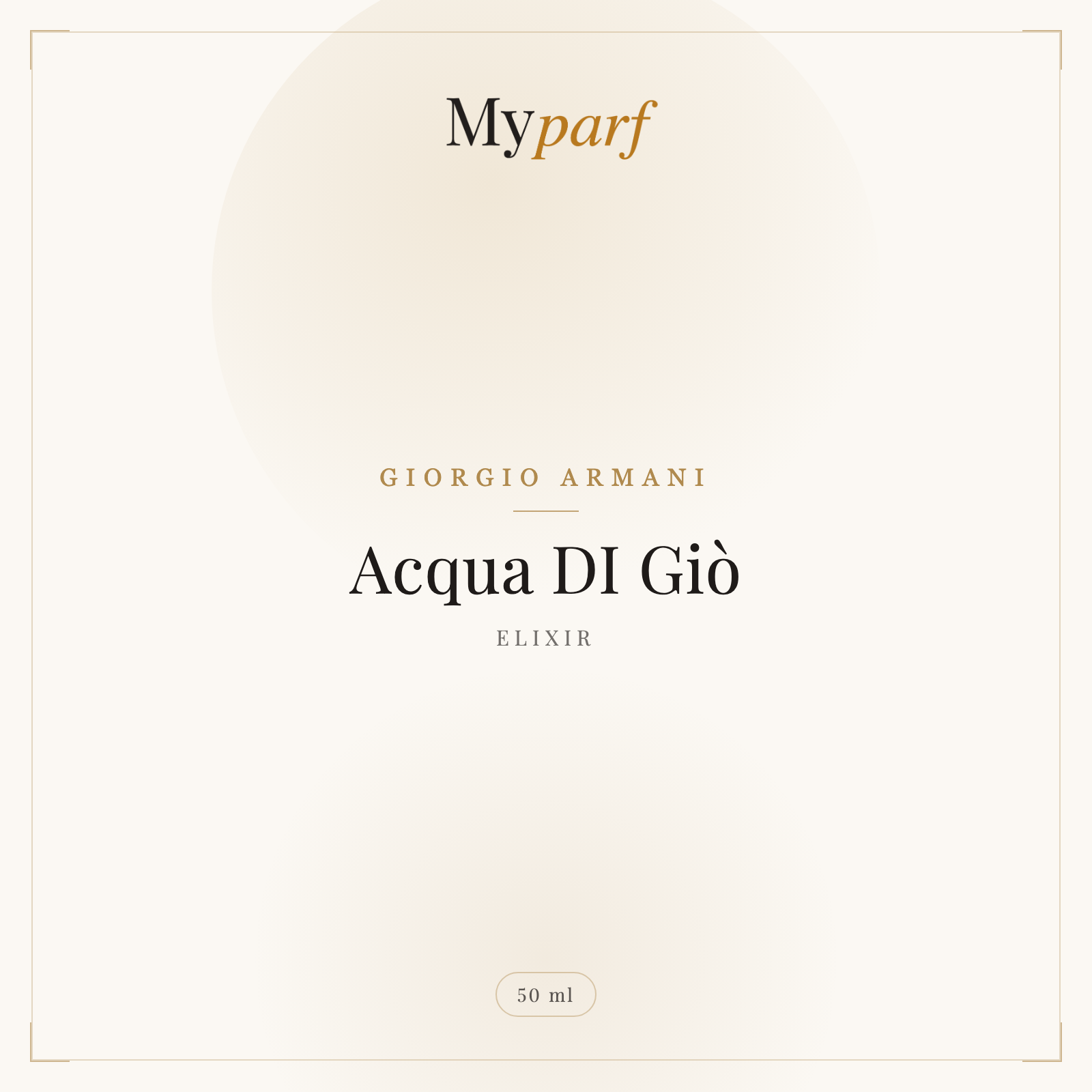 ACQUA DI GIÒ ELIXIR