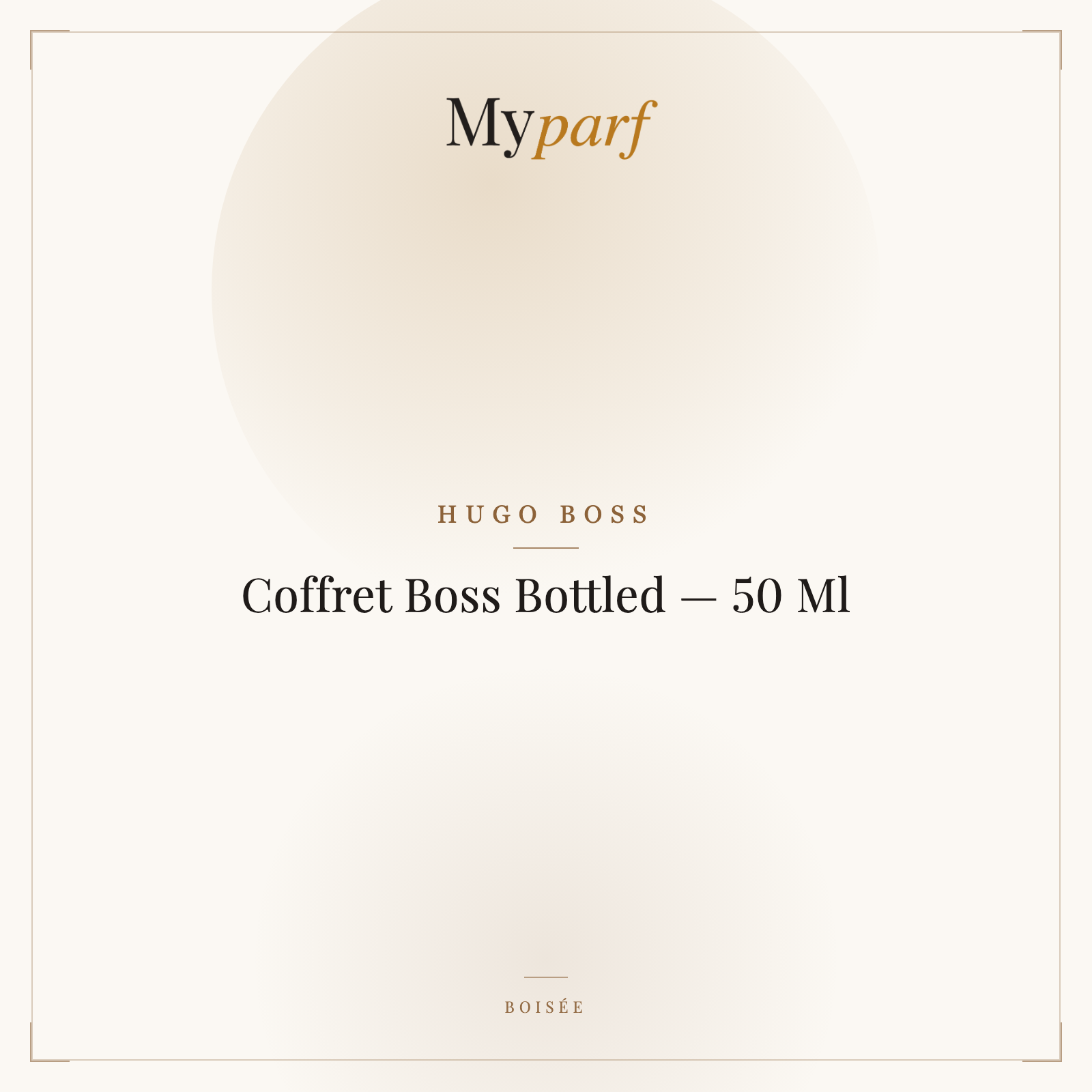COFFRET BOSS BOTTLED