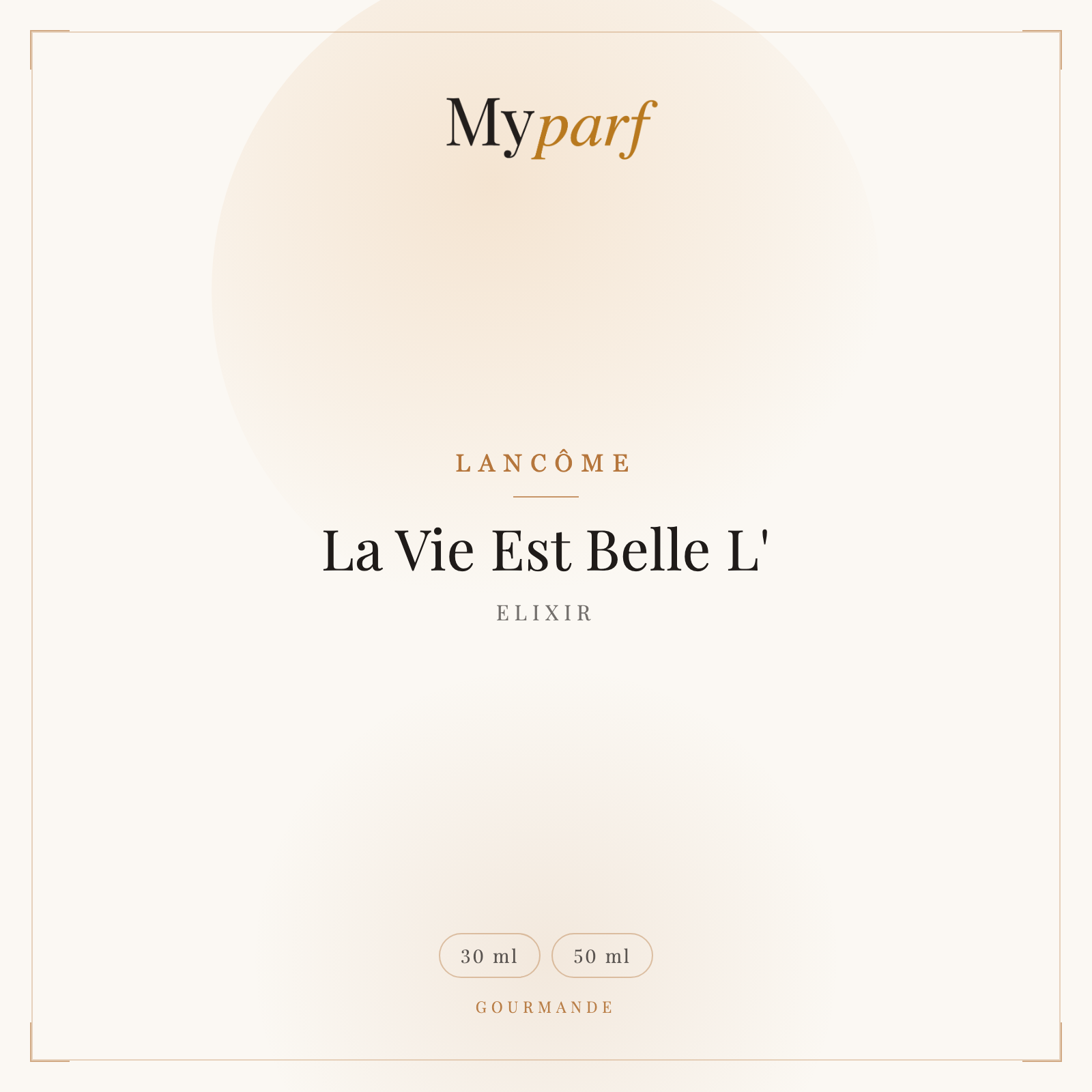 LA VIE EST BELLE L'ELIXIR