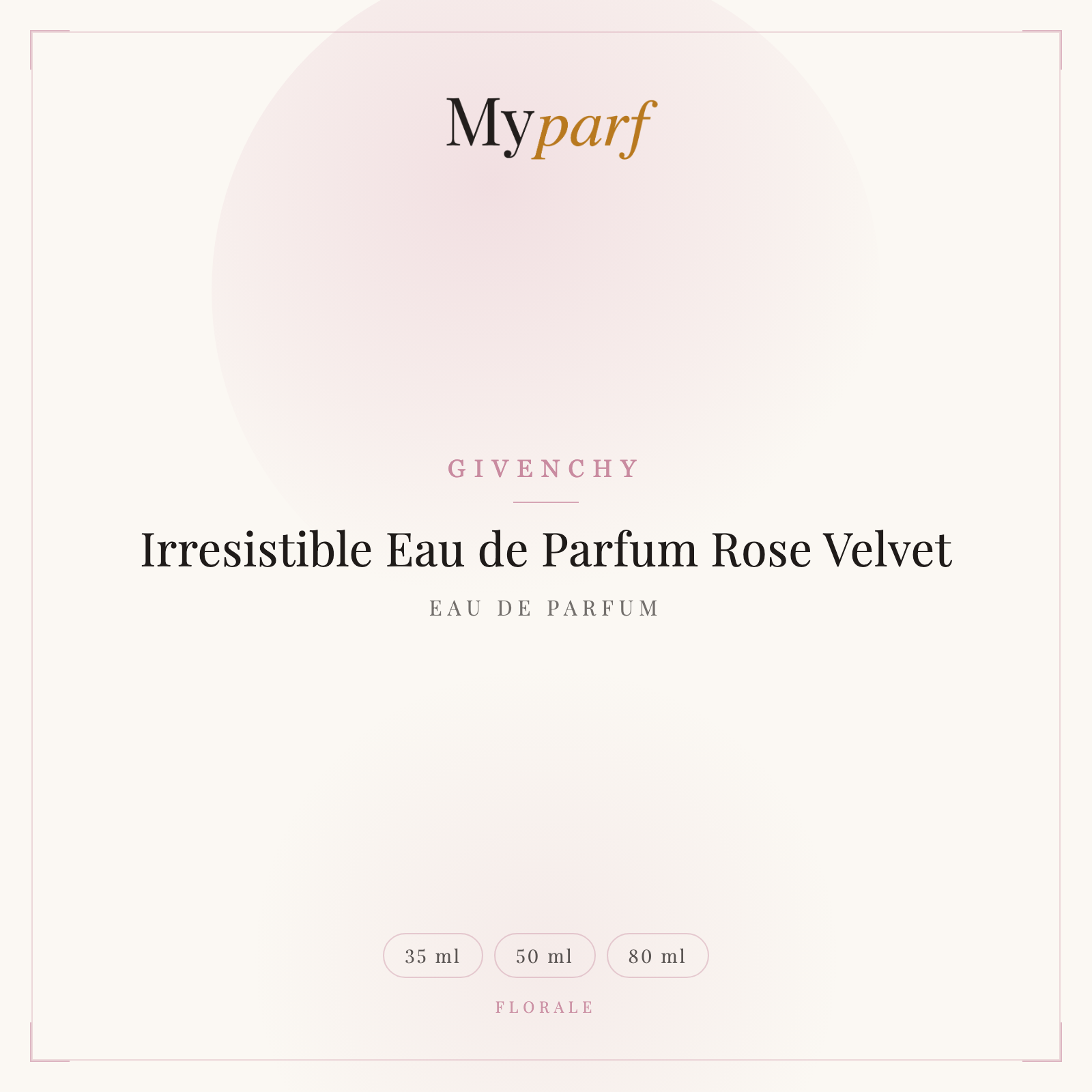 IRRESISTIBLE EAU DE PARFUM ROSE VELVET