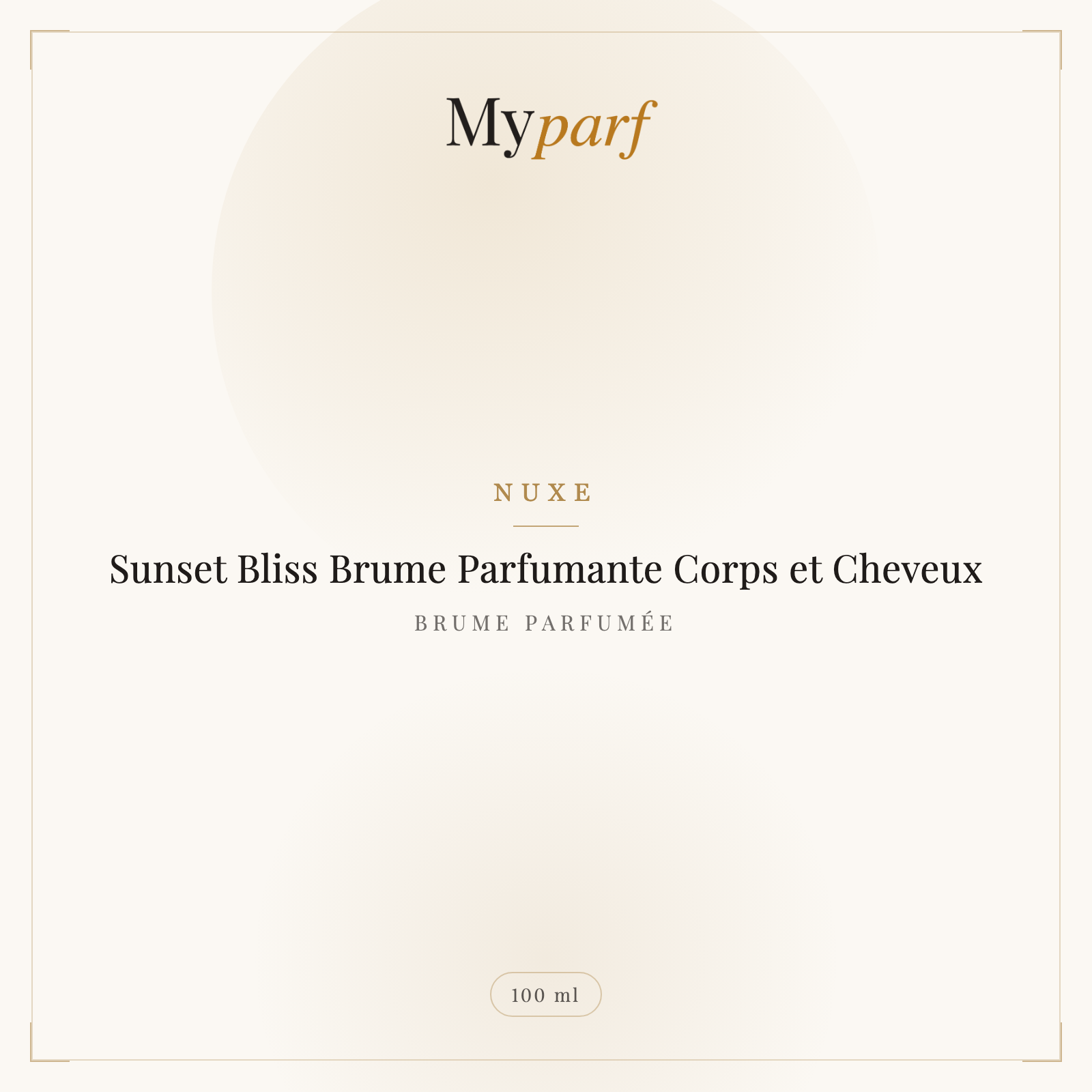 SUNSET BLISS BRUME PARFUMANTE CORPS ET CHEVEUX
