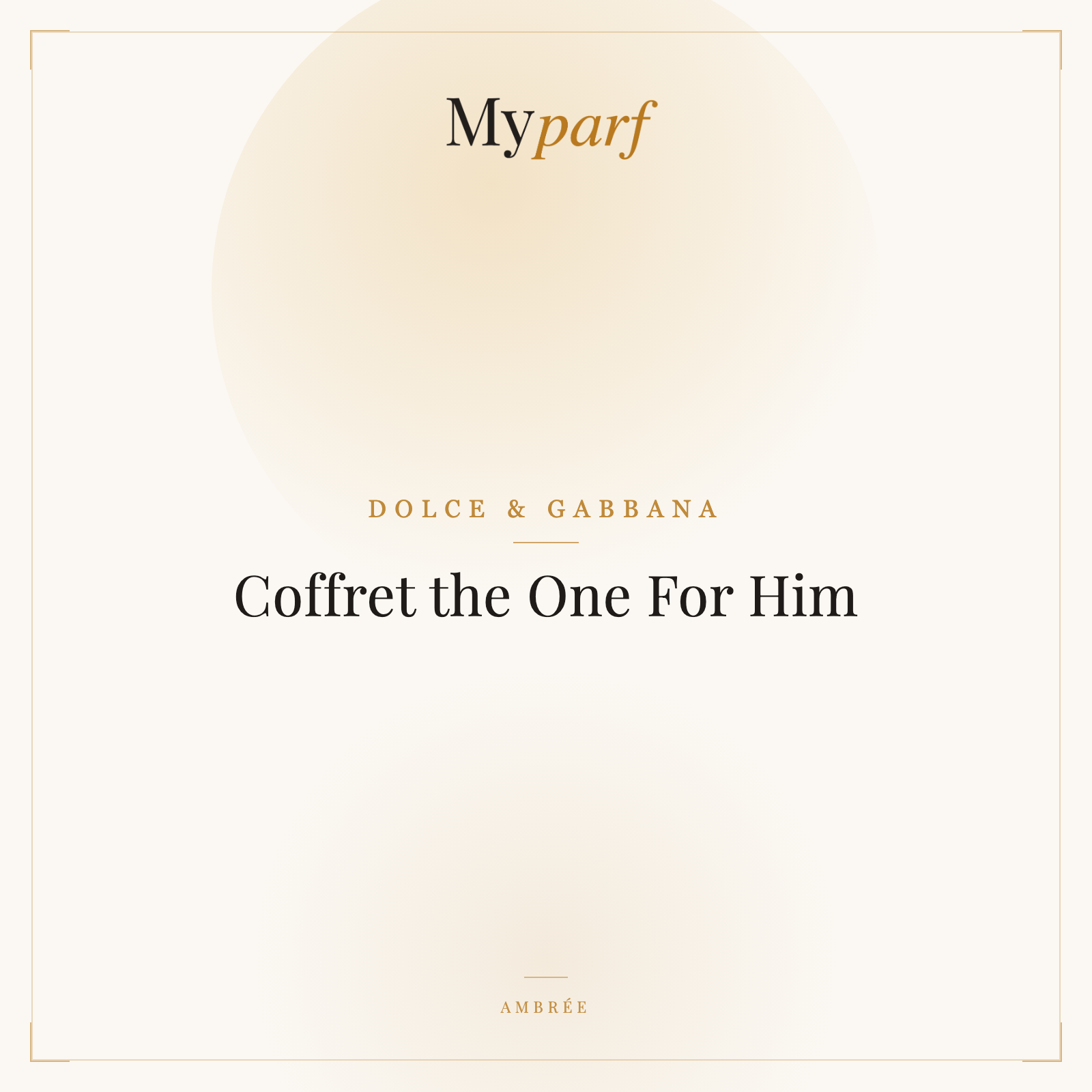 COFFRET THE ONE FOR HIM