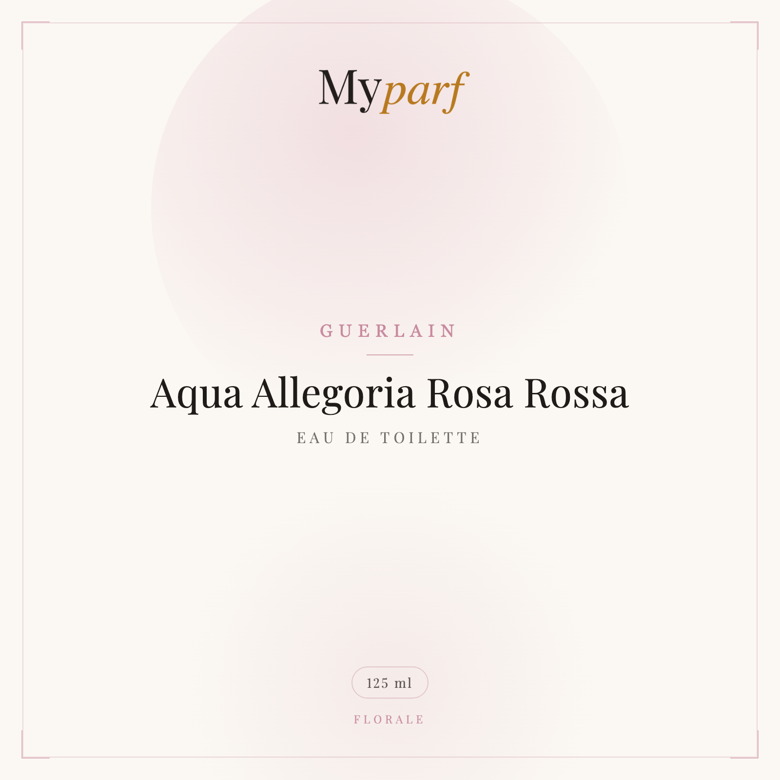 AQUA ALLEGORIA ROSA ROSSA