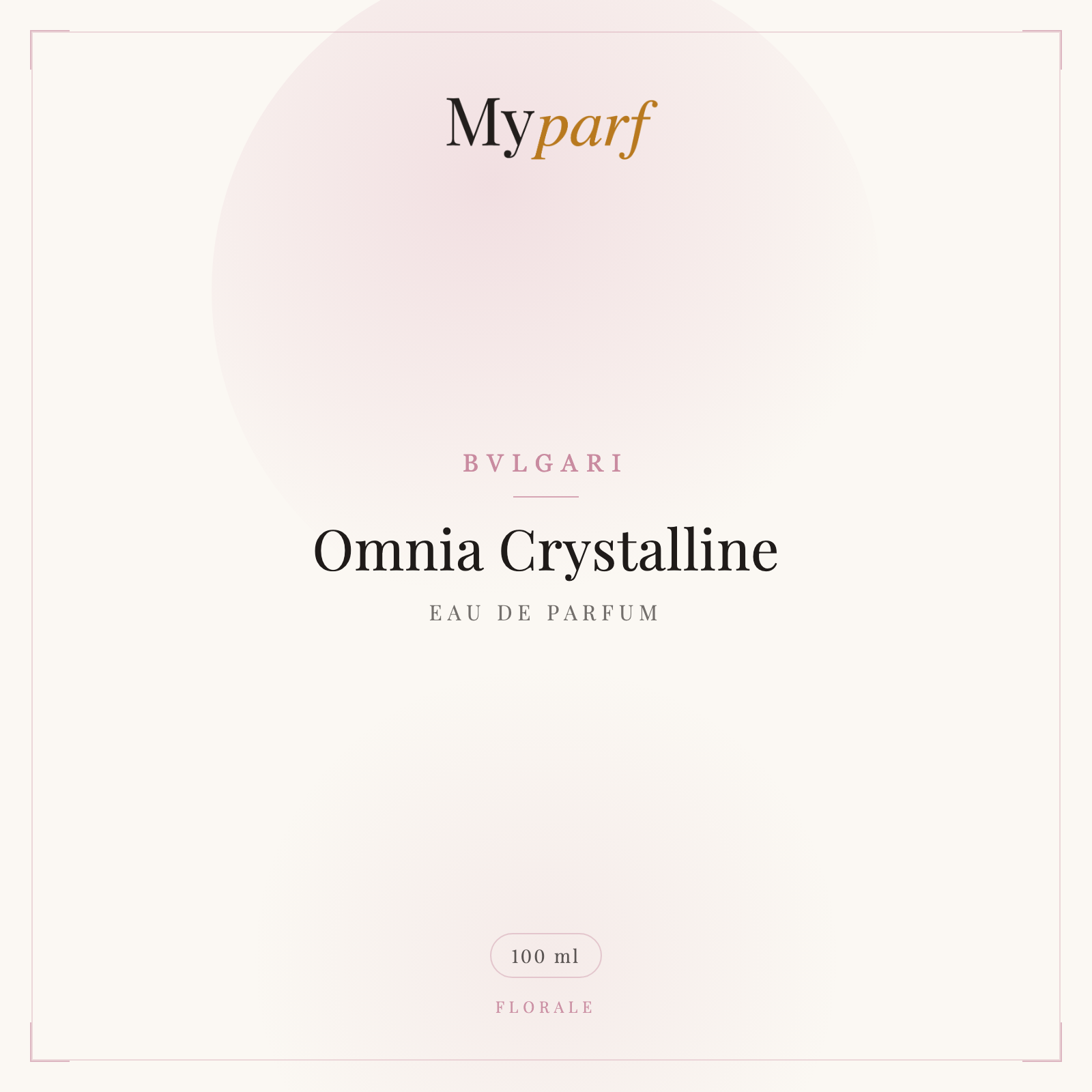OMNIA CRYSTALLINE EAU DE PARFUM