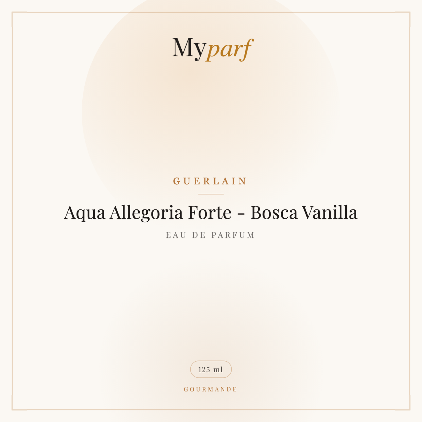 AQUA ALLEGORIA FORTE - BOSCA VANILLA - EAU DE PARFUM