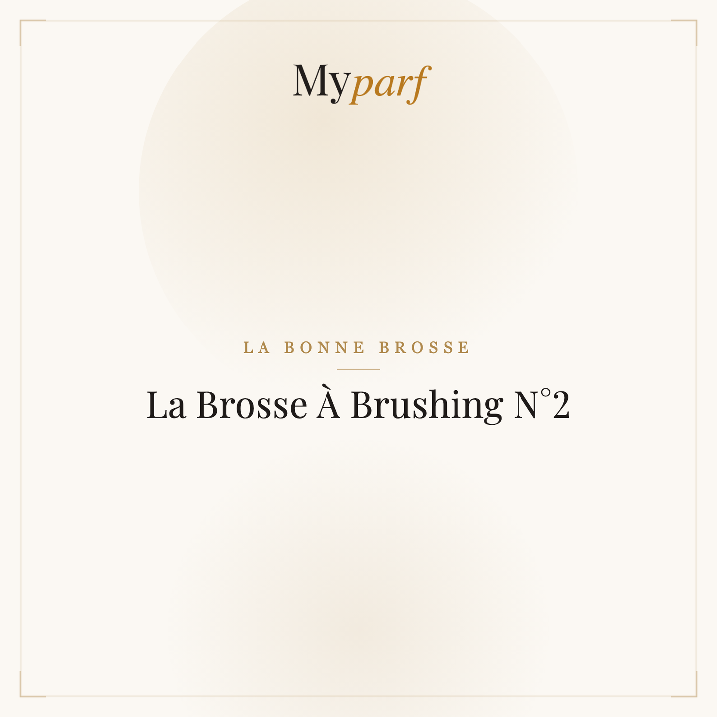 LA BROSSE À BRUSHING N°2