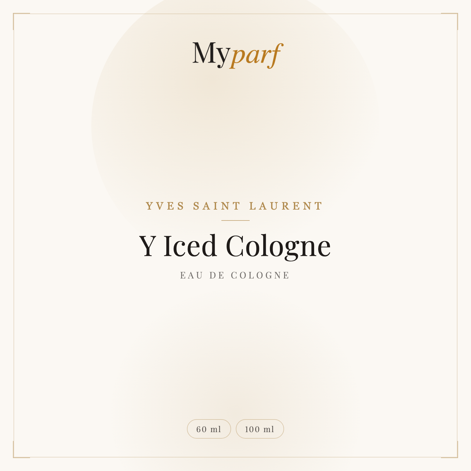 Y ICED COLOGNE