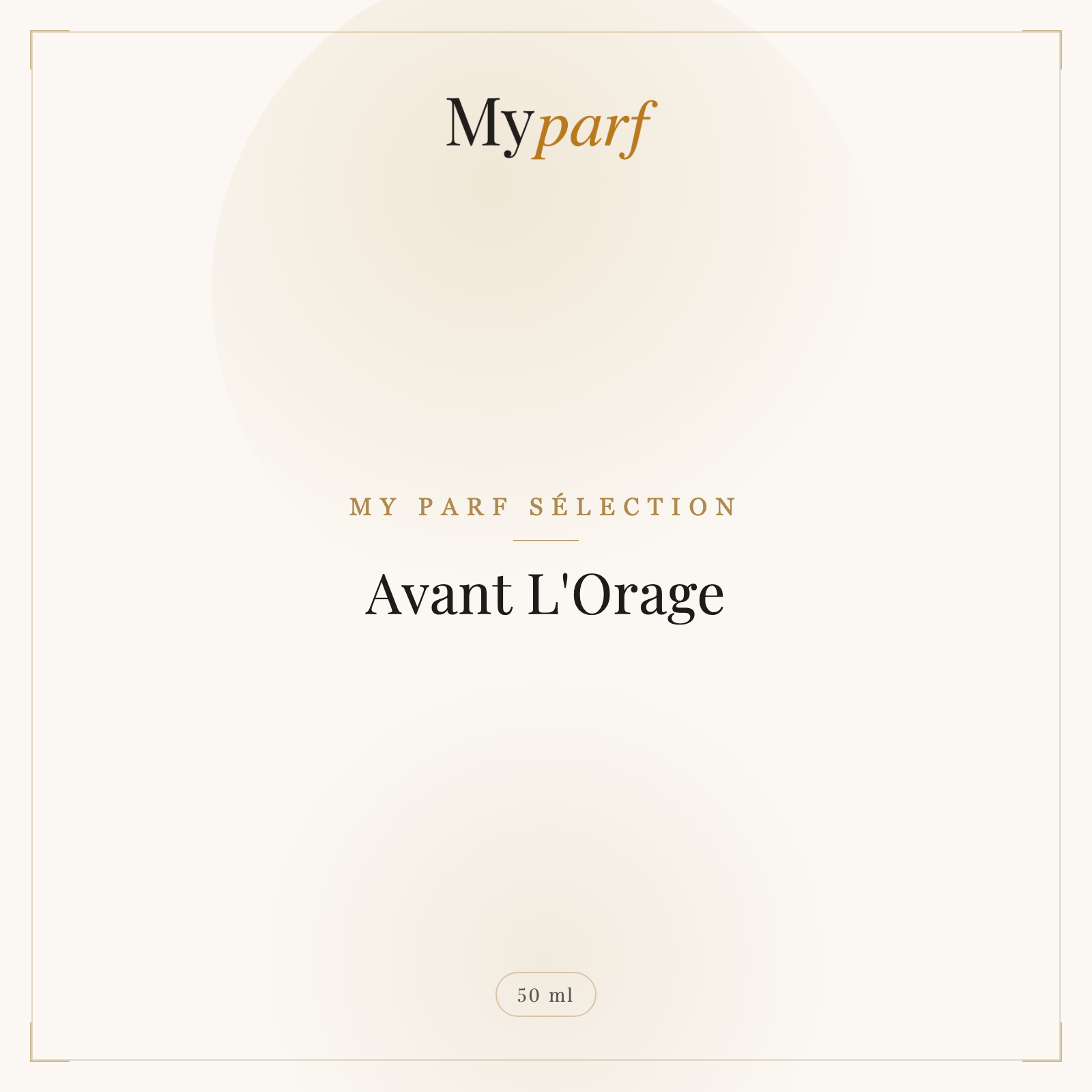 AVANT L'ORAGE
