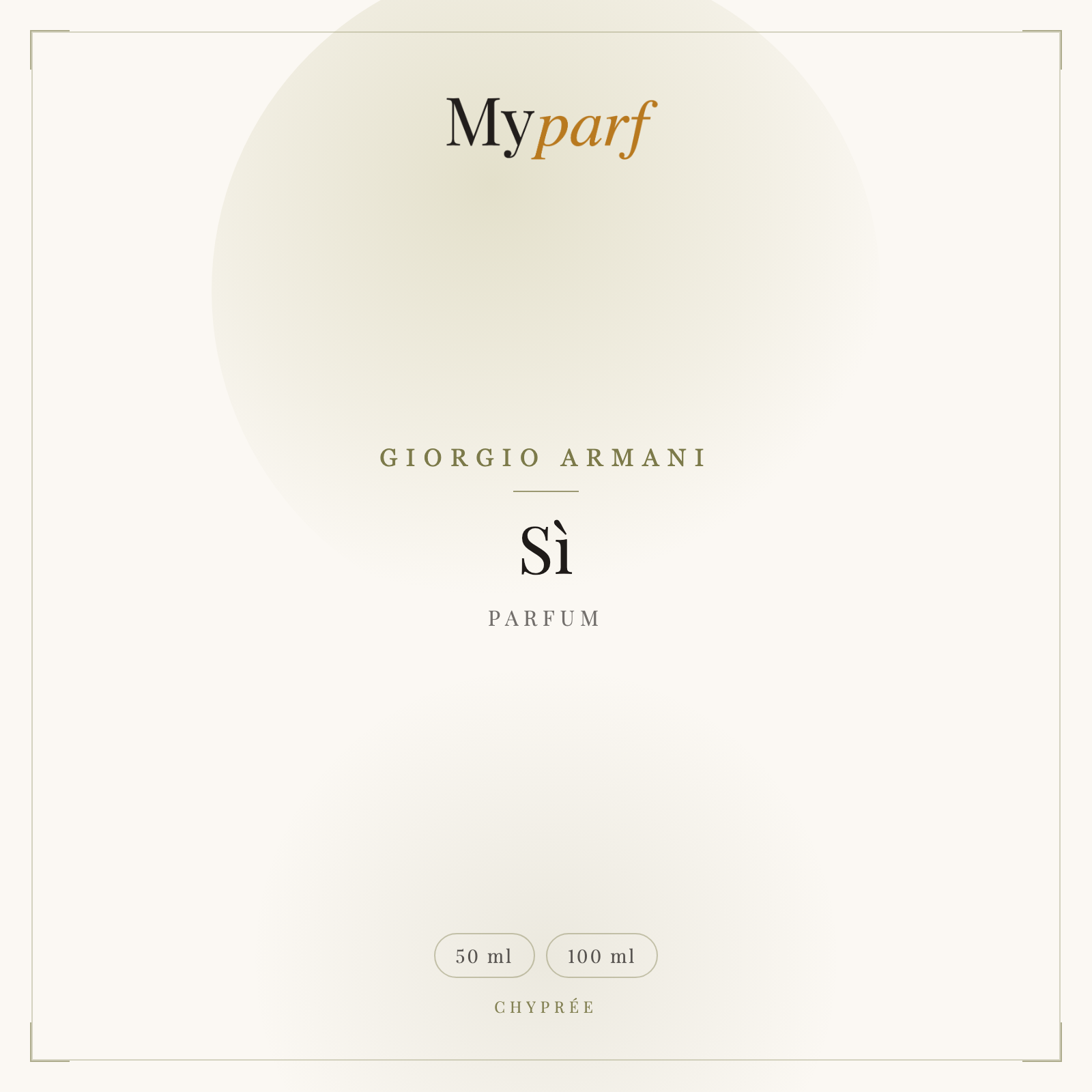 SÌ PARFUM