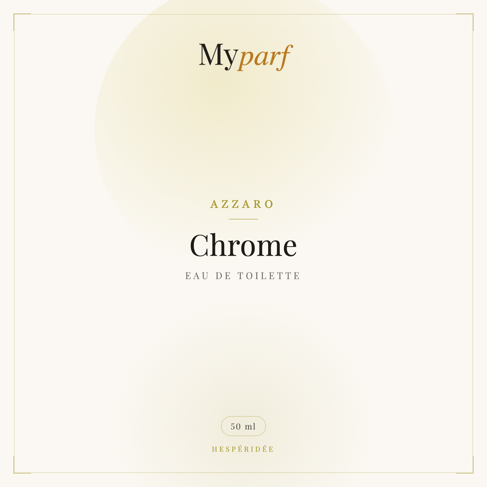 CHROME EAU DE TOILETTE