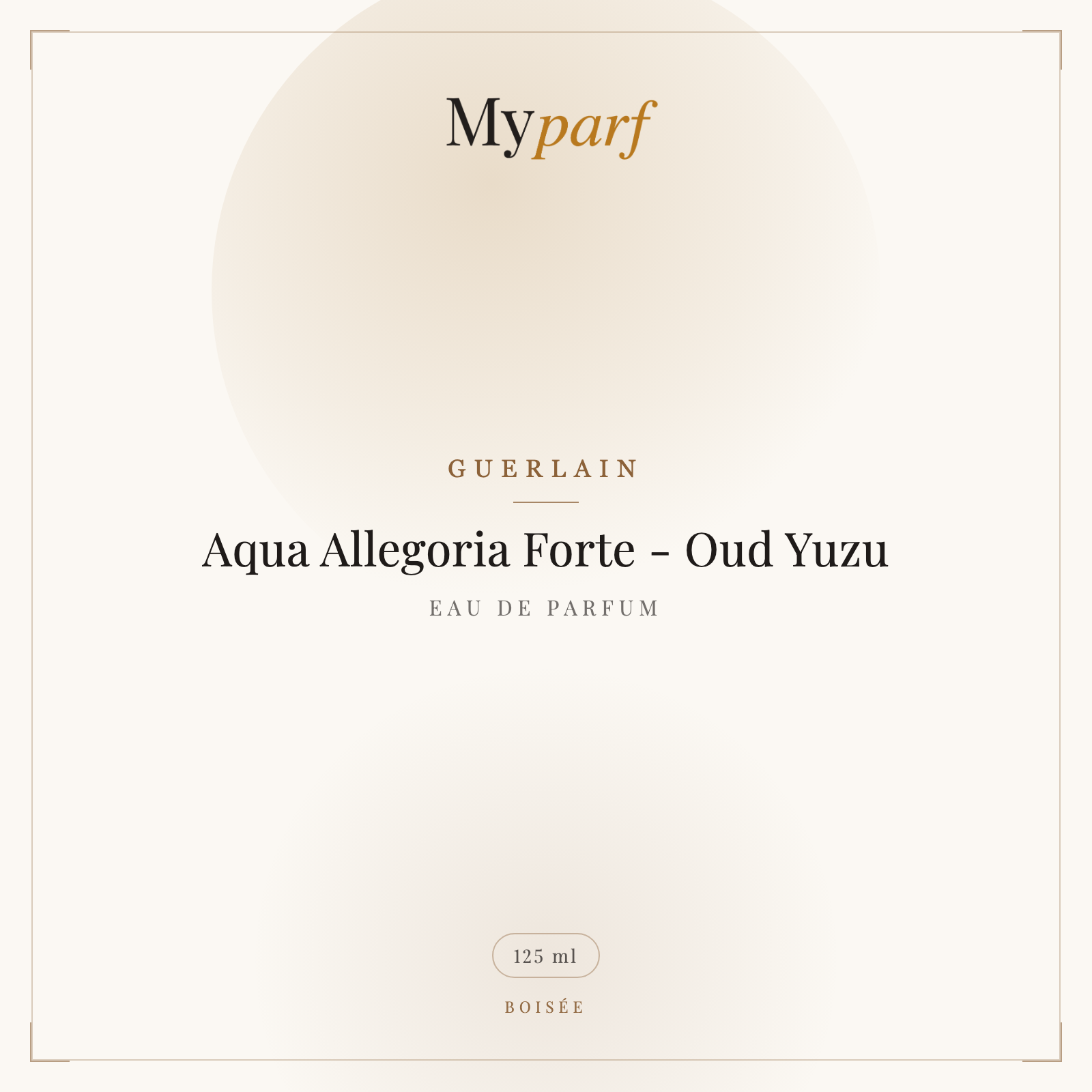 AQUA ALLEGORIA FORTE - OUD YUZU - EAU DE PARFUM