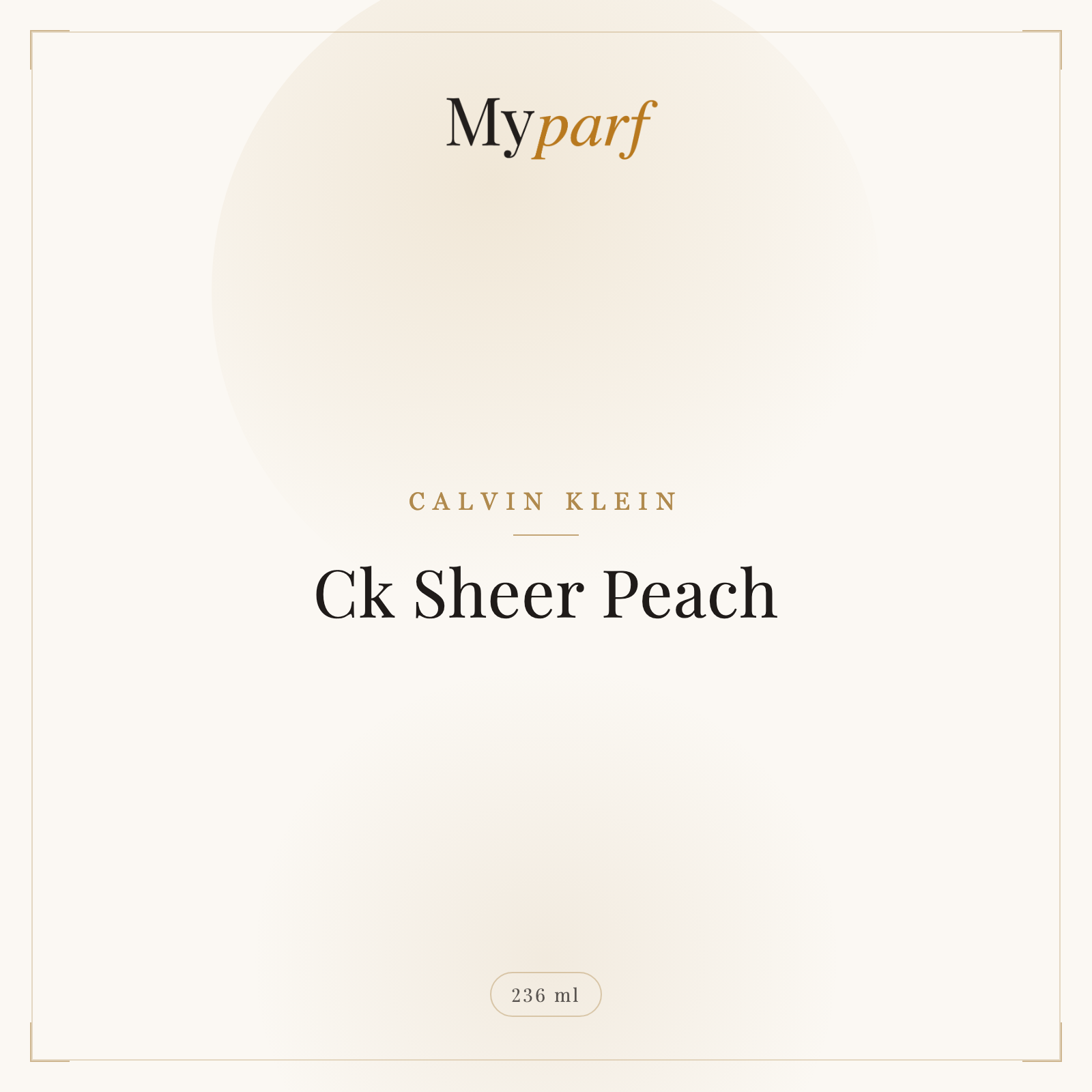 CK SHEER PEACH