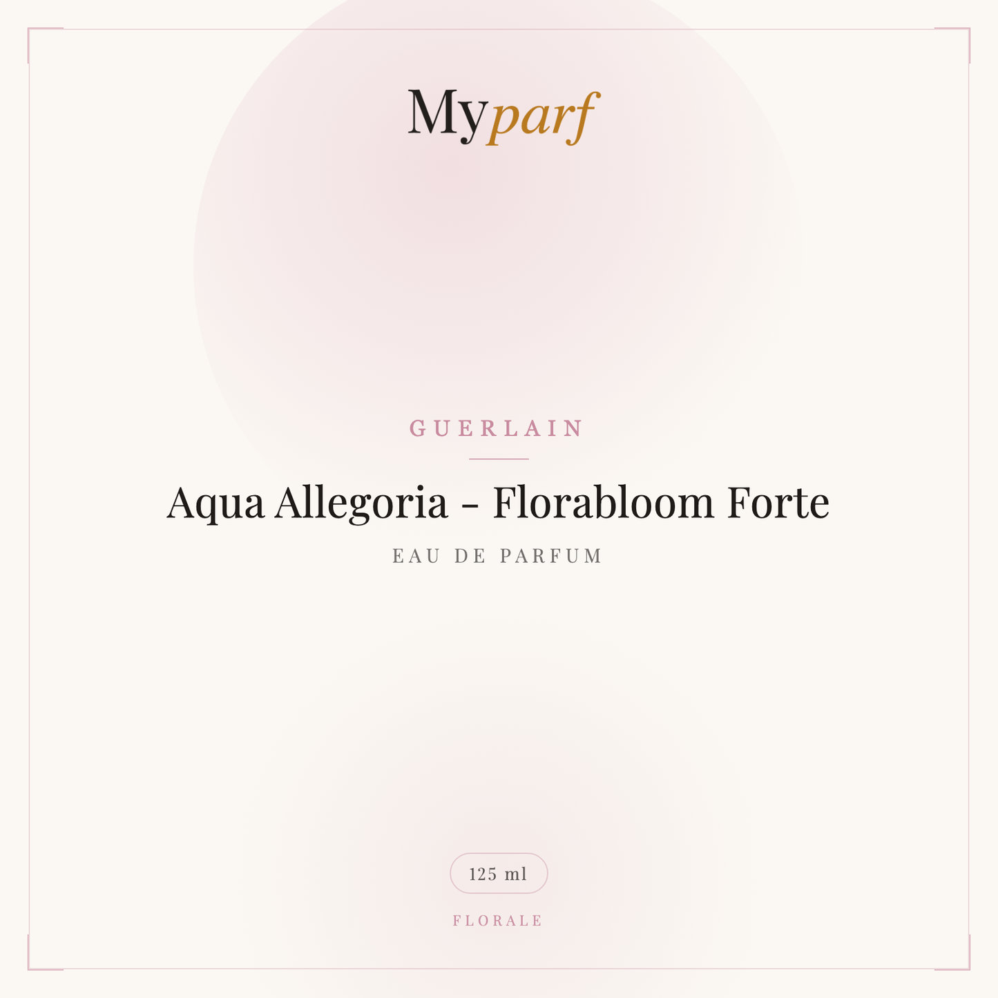 AQUA ALLEGORIA - FLORABLOOM FORTE - EAU DE PARFUM