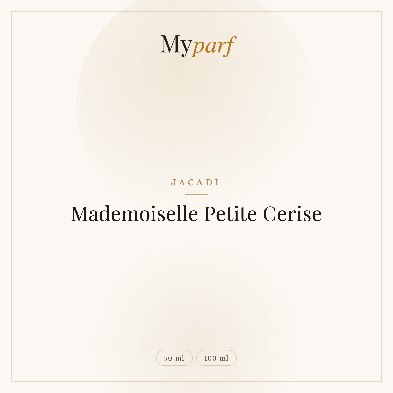 MADEMOISELLE PETITE CERISE