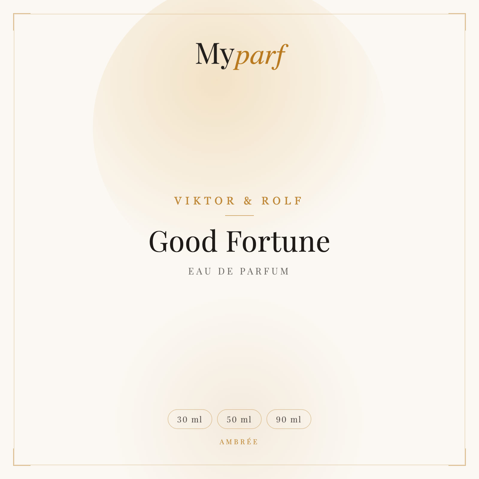 GOOD FORTUNE EAU DE PARFUM
