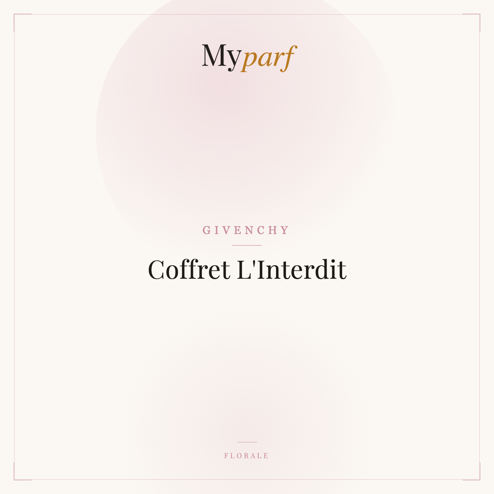 COFFRET L'INTERDIT