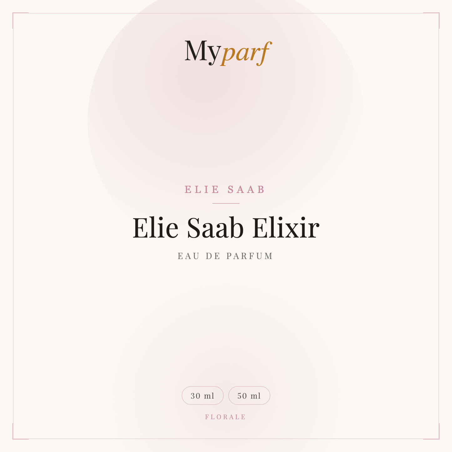 ELIE SAAB ELIXIR EAU DE PARFUM