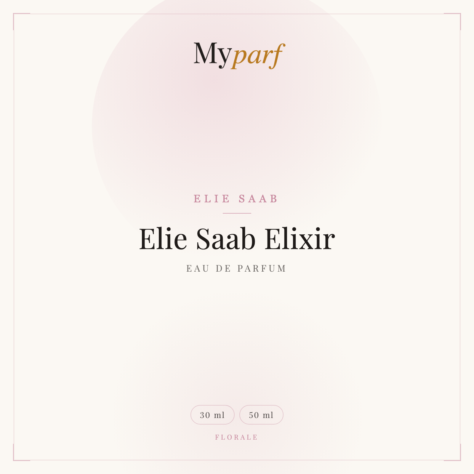 ELIE SAAB ELIXIR EAU DE PARFUM