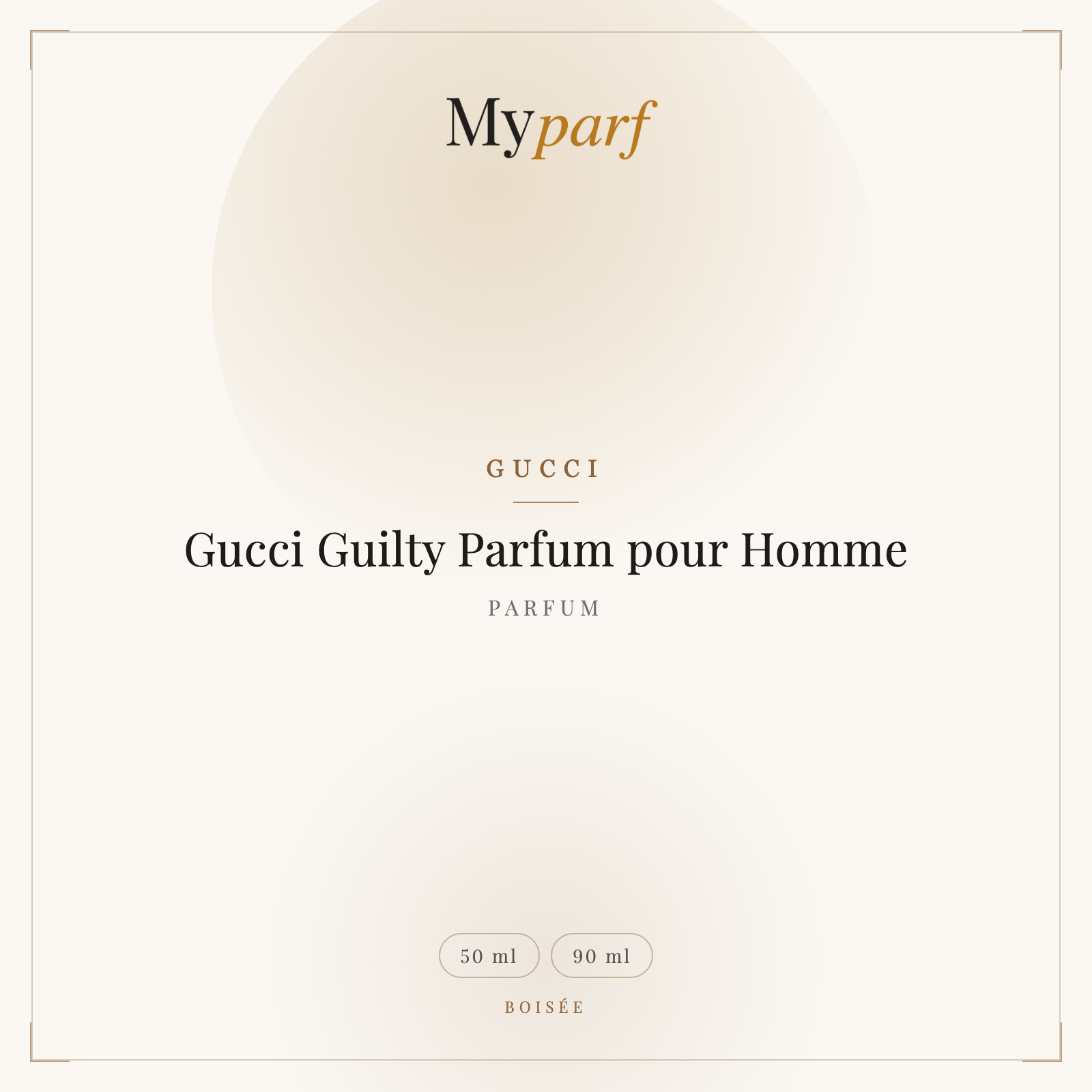 GUCCI GUILTY PARFUM POUR HOMME