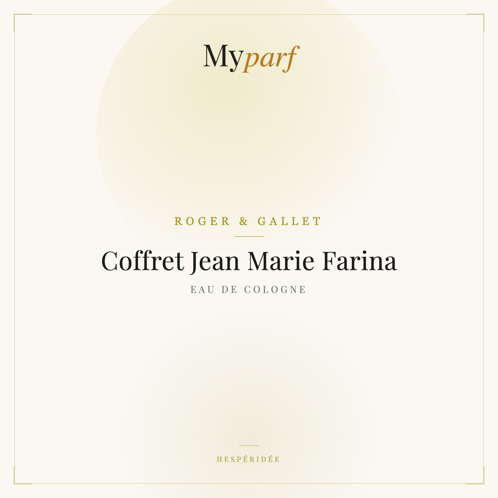 COFFRET JEAN MARIE FARINA