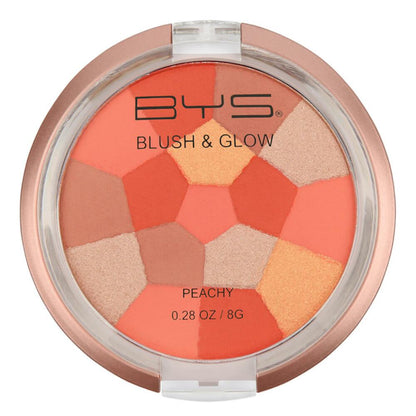 BYS Blush & Glow Mosaic Compact Peachy