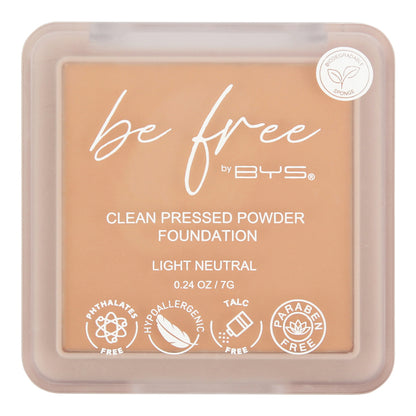 BYS Be Free Clean Pressed Powder Foundation – Light Neutral