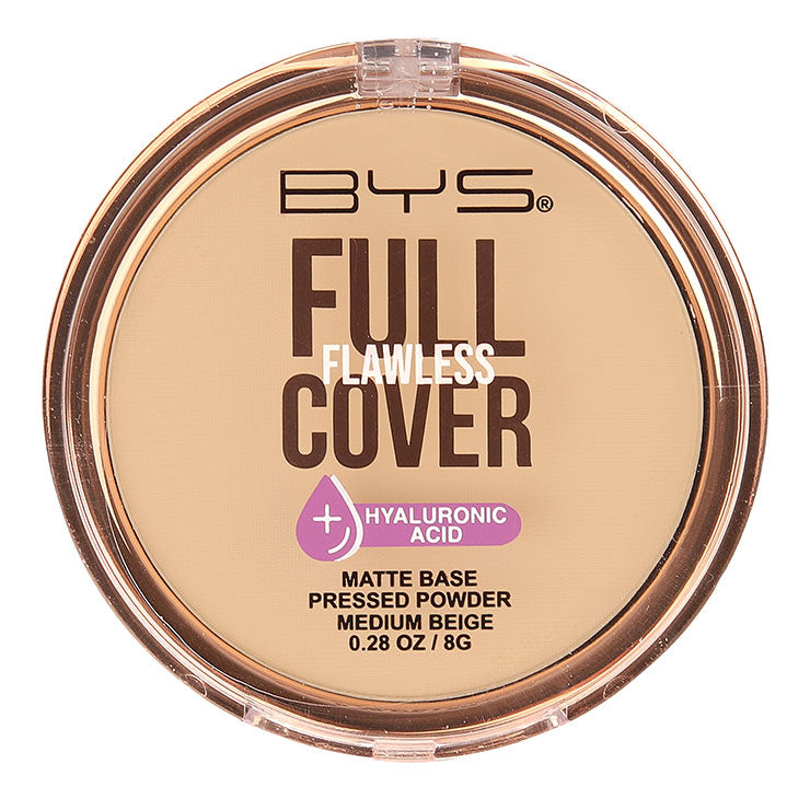 BYS Pressed Powder Full Coverage – Medium Beige