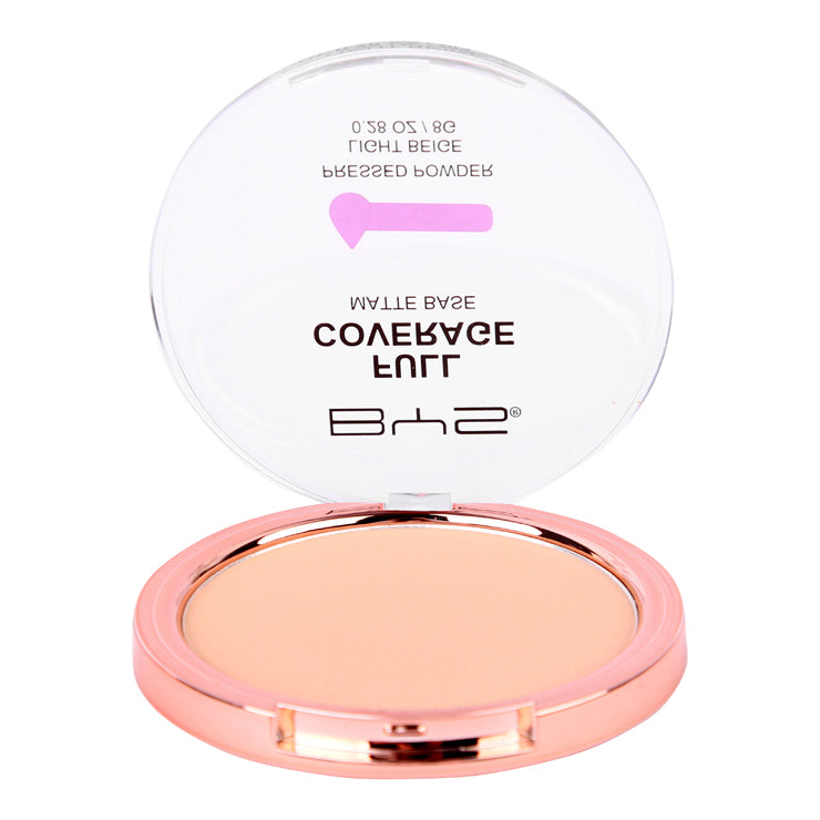 BYS Pressed Powder Full Coverage – Light Beige