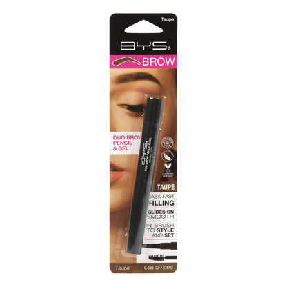BYS Duo Brow Pencil & Gel Taupe