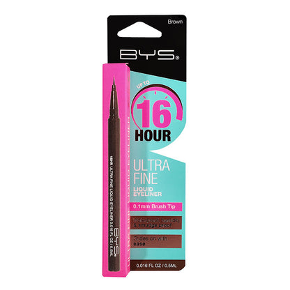 BYS 16HR Ultra Fine Waterproof Liquid Eyeliner – Brown