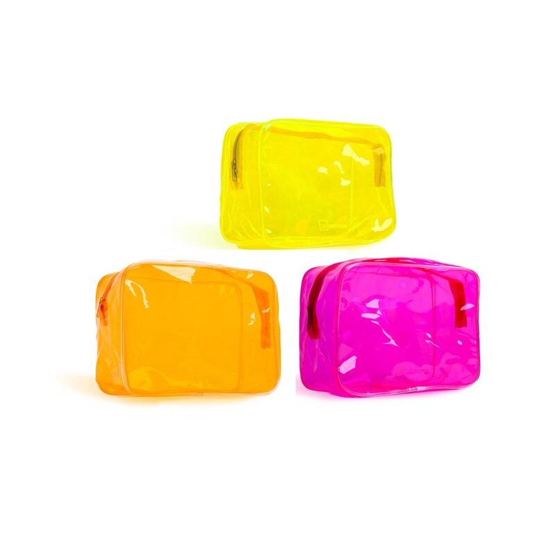 IDC Institute Neon Transparent Bag 15 x 20 x 11 cm