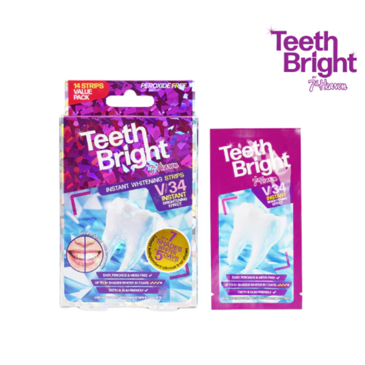 7th Heaven Teeth Bright Bandes Blanchissantes Sans Peroxyde