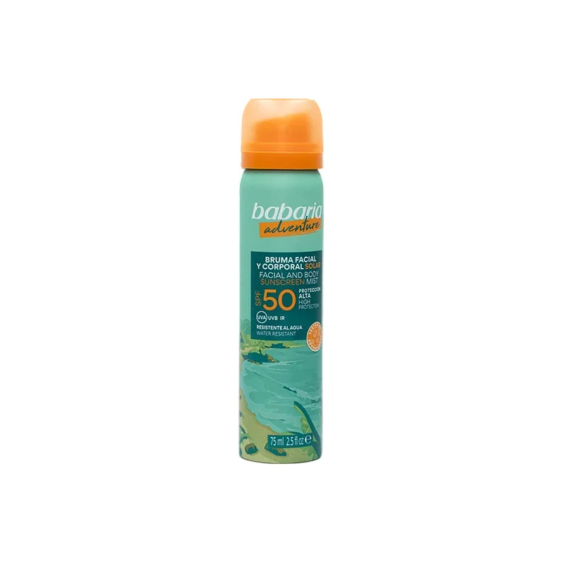 Babaria Adventure Brume Solaire Visage et Corps SPF 50